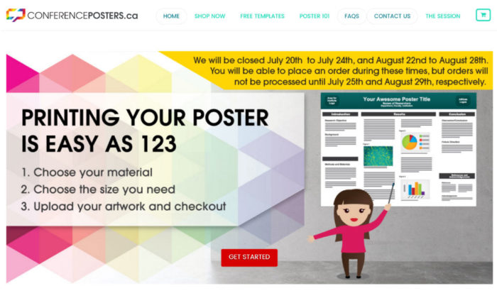 ConferencePosters Website Launch ConferencePosters Website Launch