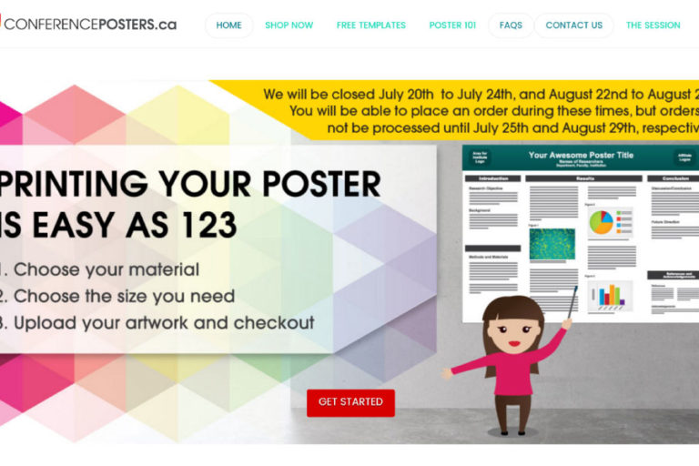 ConferencePosters Website Launch ConferencePosters Website Launch