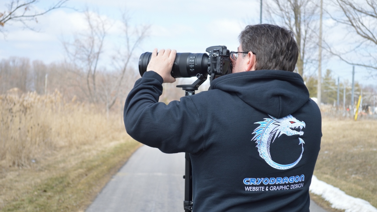 Craig Taking Photos with Nikon DSLR March 2017 at University of Waterloo