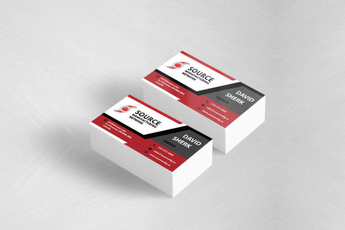 CryoDragon Business Card Design (Waterloo Kitchener Cambridge) Source Manufacturing