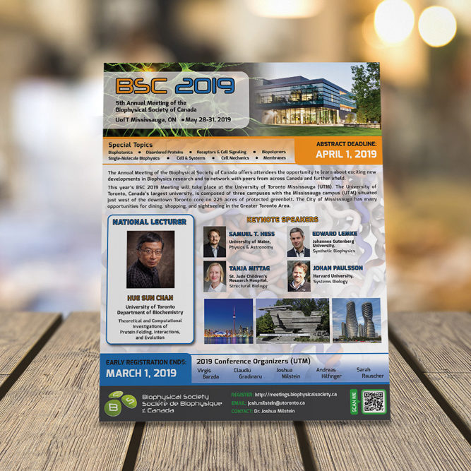 CryoDragon Flyer Design (Waterloo Kitchener Cambridge Guelph) Biophysical Society of Canada 2019