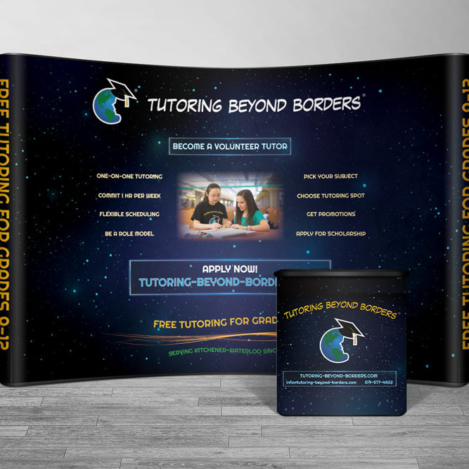 CryoDragon Trade Show Booth Design (Waterloo Kitchener Cambridge Guelph) Tutoring Beyond Borders 2018