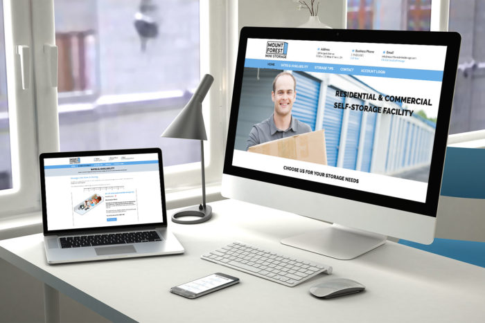 CryoDragon Website Design (Waterloo Kitchener Cambridge Guelph) Mount Forest Mini Storage