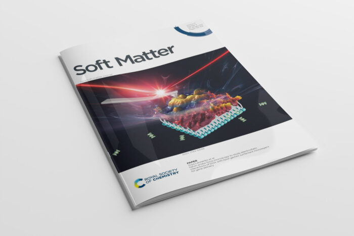 CryoDragon Science Illustration for Soft Matter Journal Front Cover V17 I4