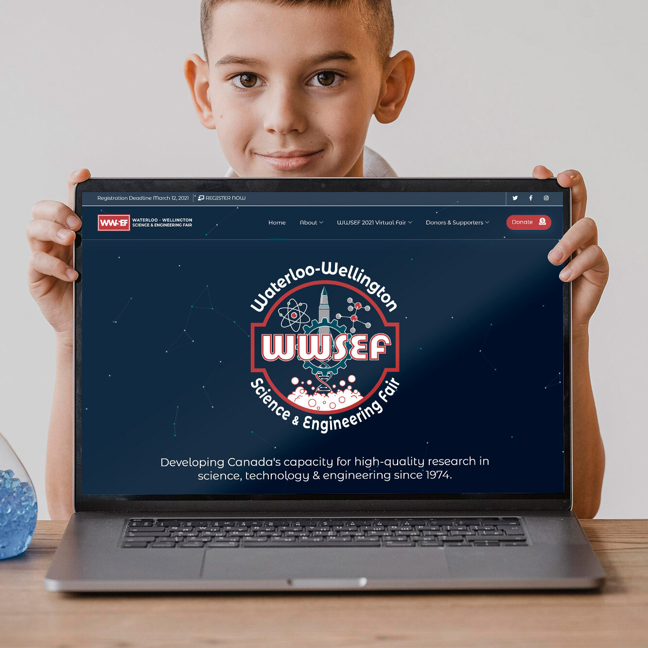 CryoDragon Website Development for Waterloo Wellington Science and Engineering Fair